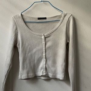 cream brandy melville cardigan